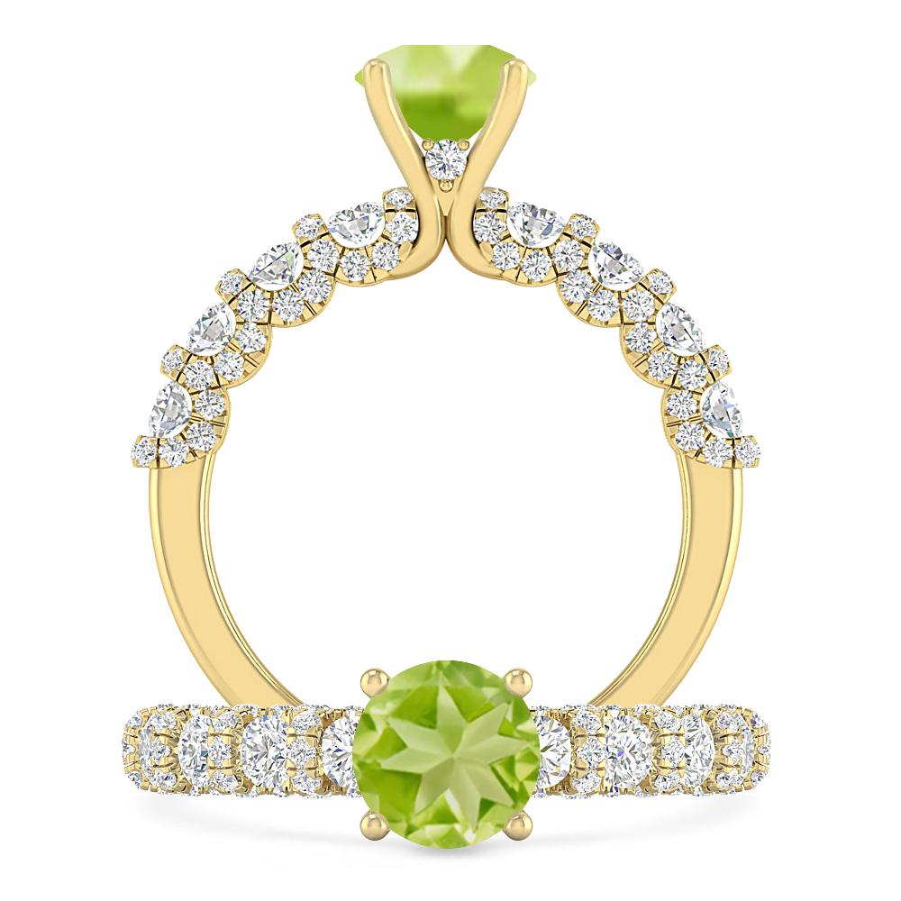 Yellow Gold - Peridot