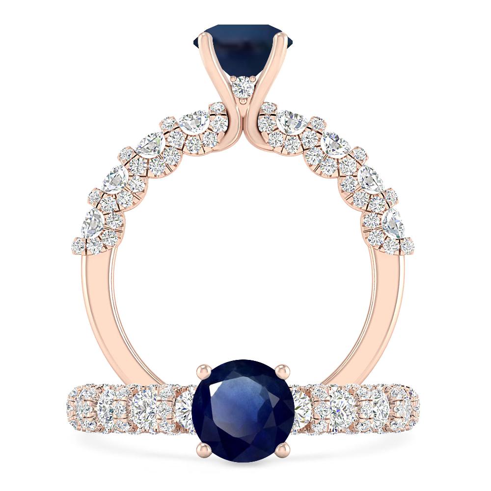 Rose Gold - Sapphire