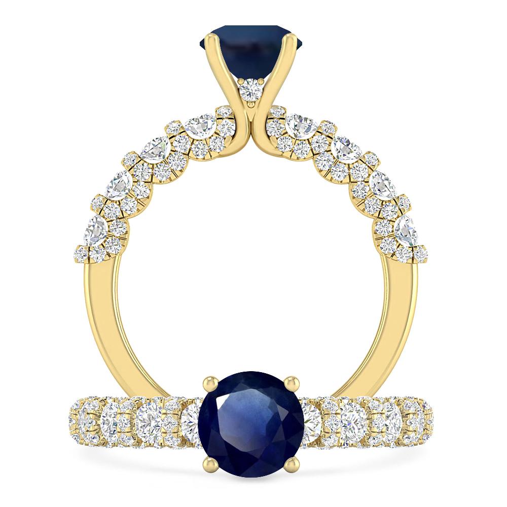 Yellow Gold - Sapphire