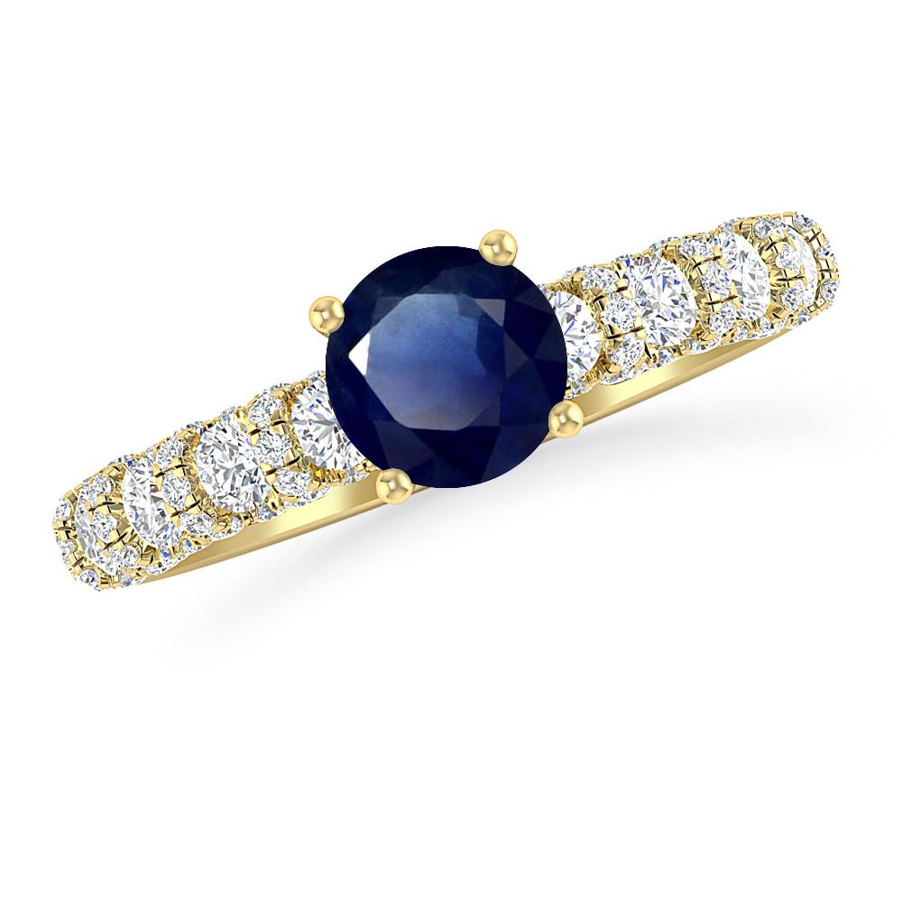 Yellow Gold - Sapphire
