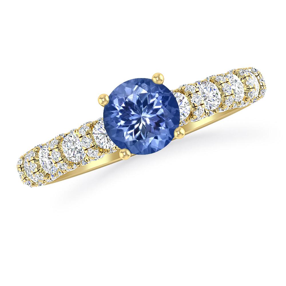 Yellow Gold - Tanzanite