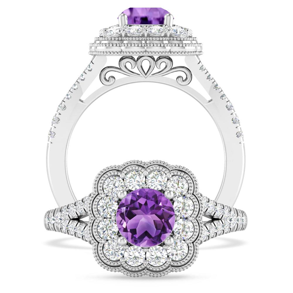 White Gold - Amethyst