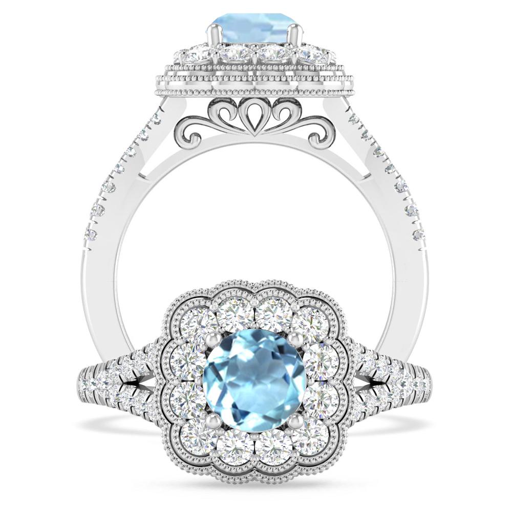 White Gold - Aquamarine