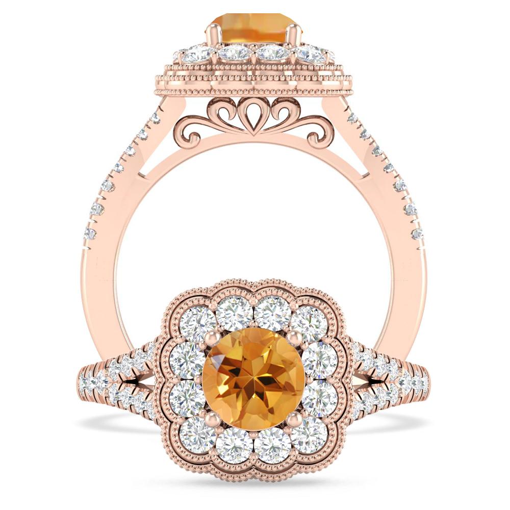 Rose Gold - Citrine