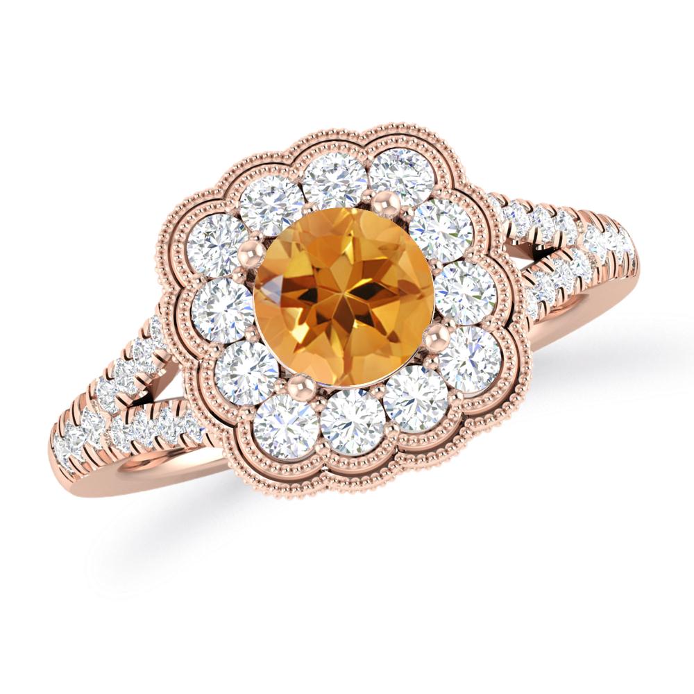 Rose Gold - Citrine