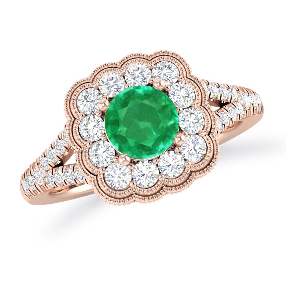 Rose Gold - Emerald