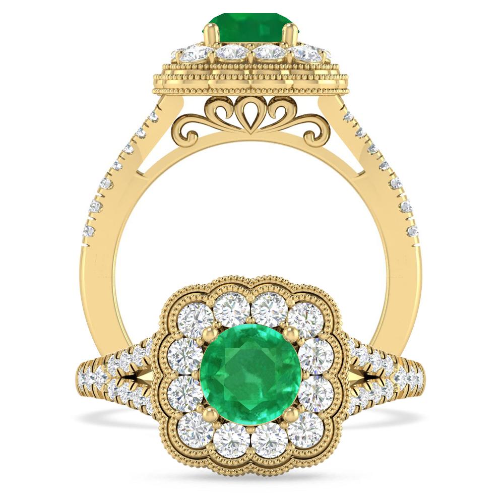 Yellow Gold - Emerald