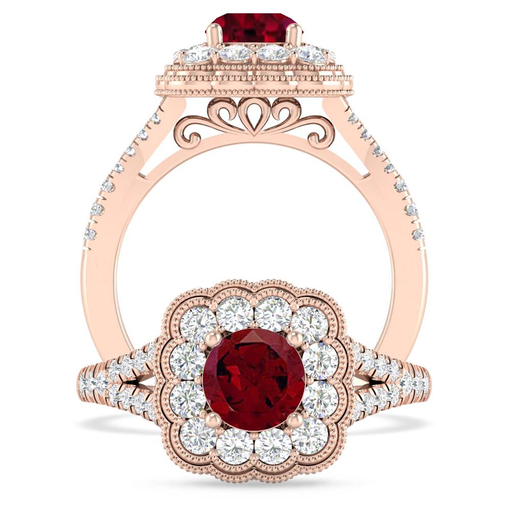 Rose Gold - Garnet