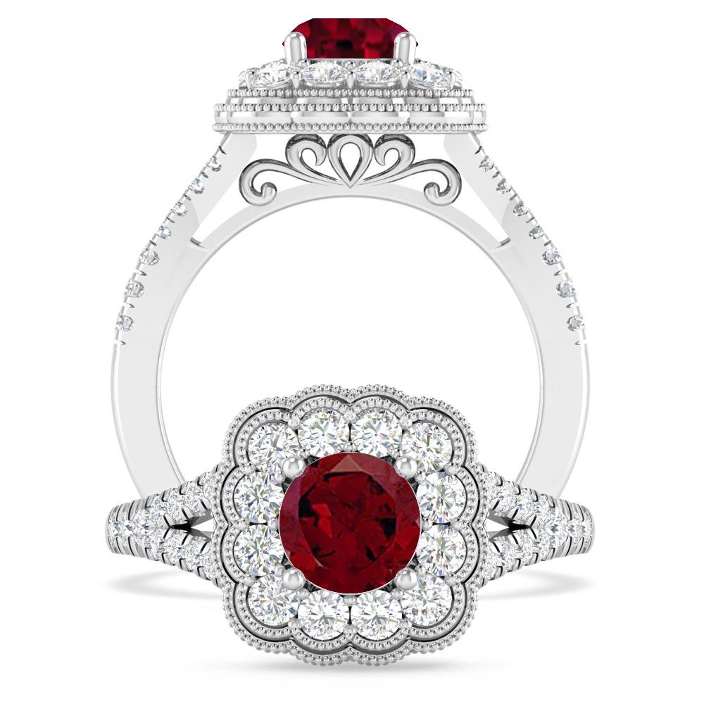 White Gold - Garnet