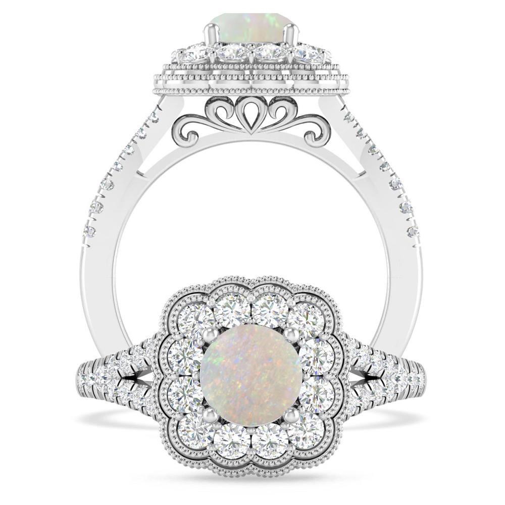 White Gold - Opal
