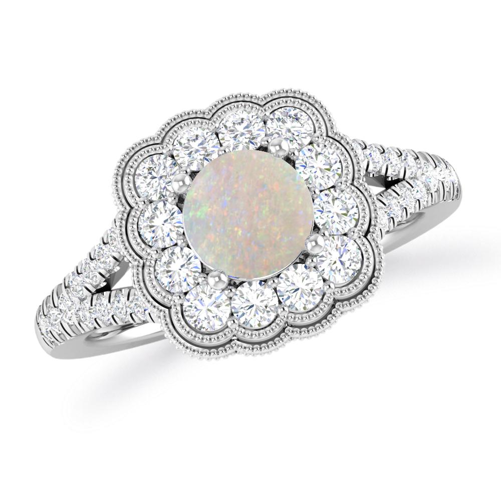 White Gold - Opal
