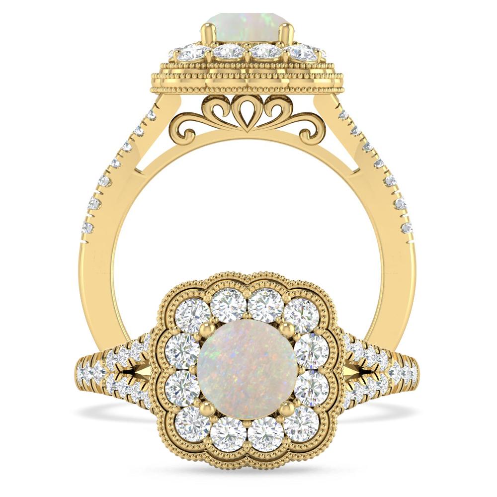 Yellow Gold - Opal