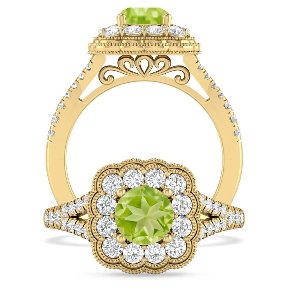 Yellow Gold - Peridot