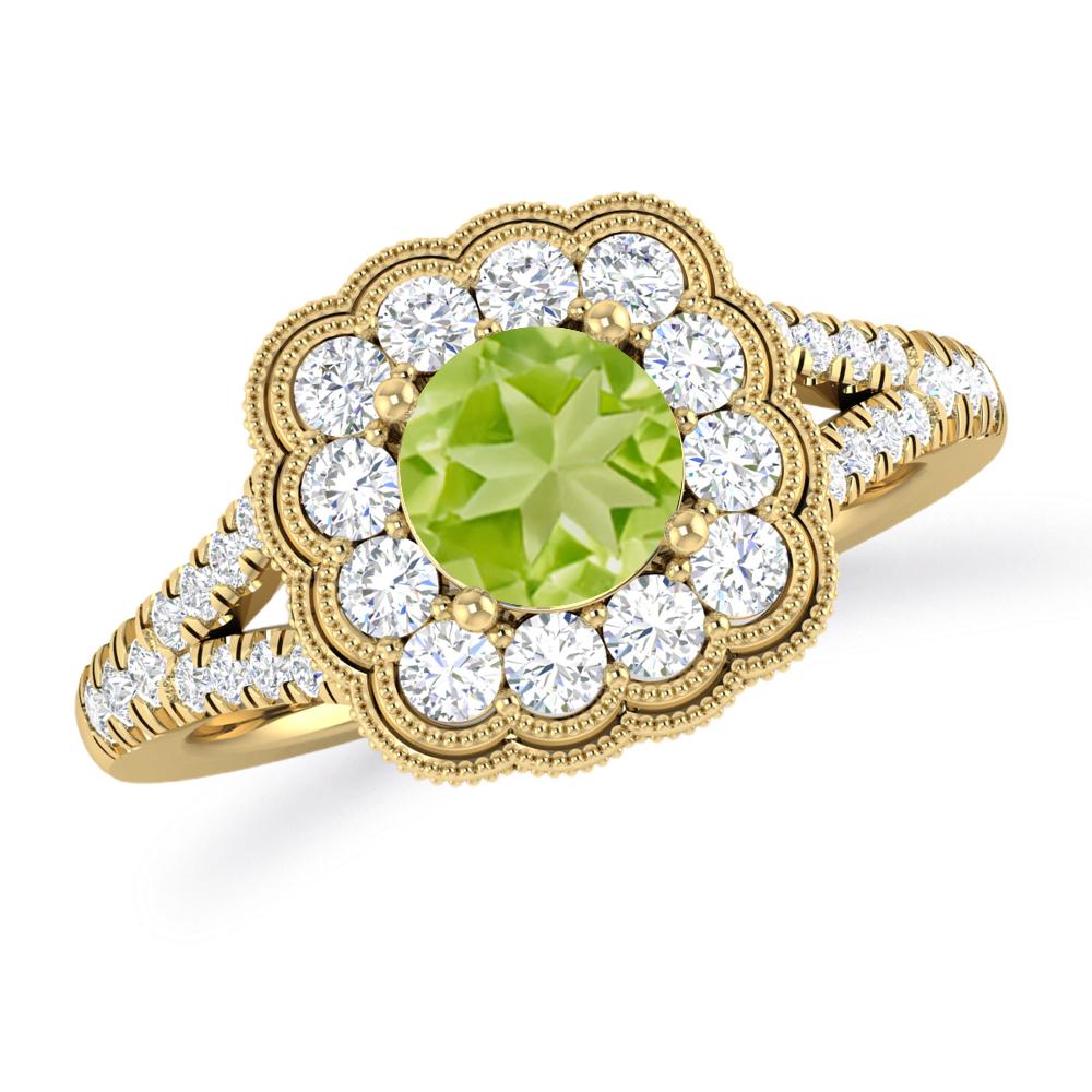 Yellow Gold - Peridot