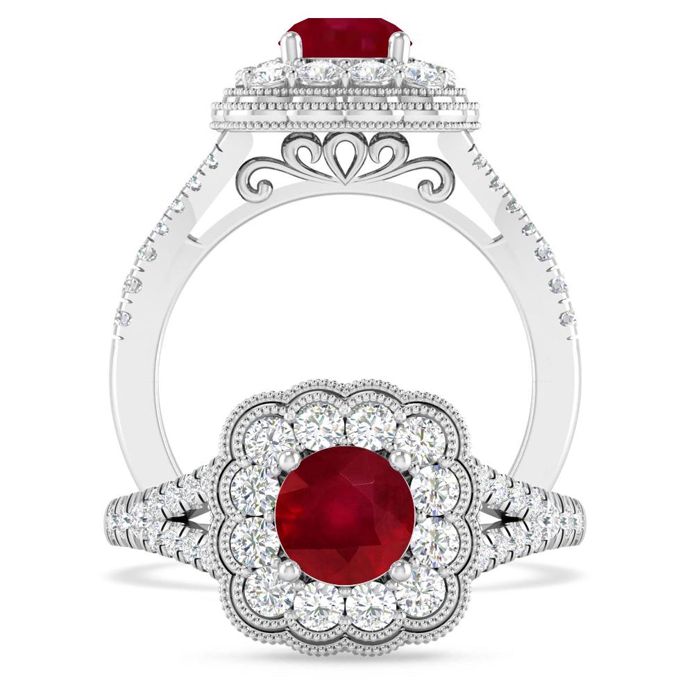 White Gold - Ruby