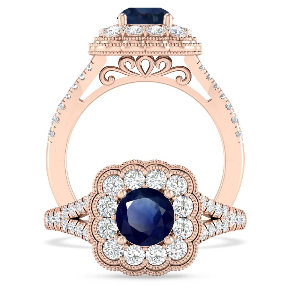Rose Gold - Sapphire