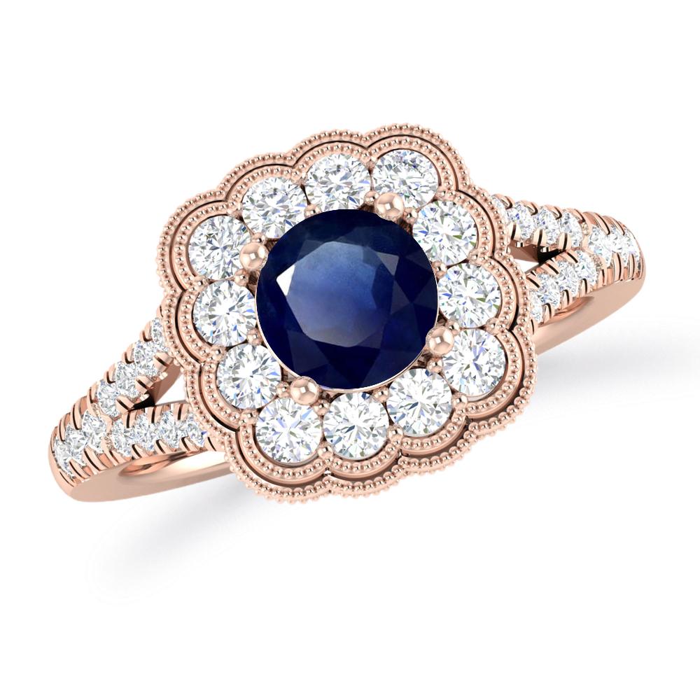 Rose Gold - Sapphire