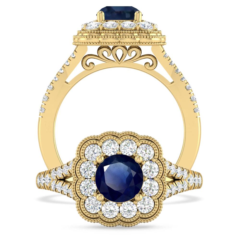 Yellow Gold - Sapphire