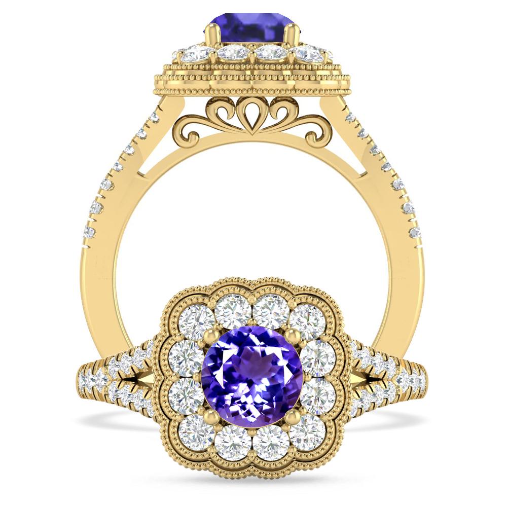 Yellow Gold - Tanzanite