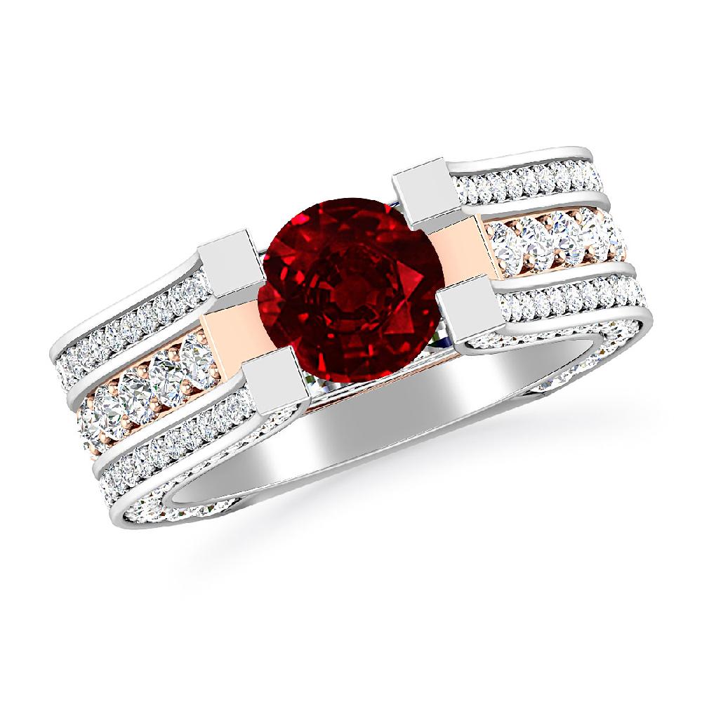White Gold - Ruby