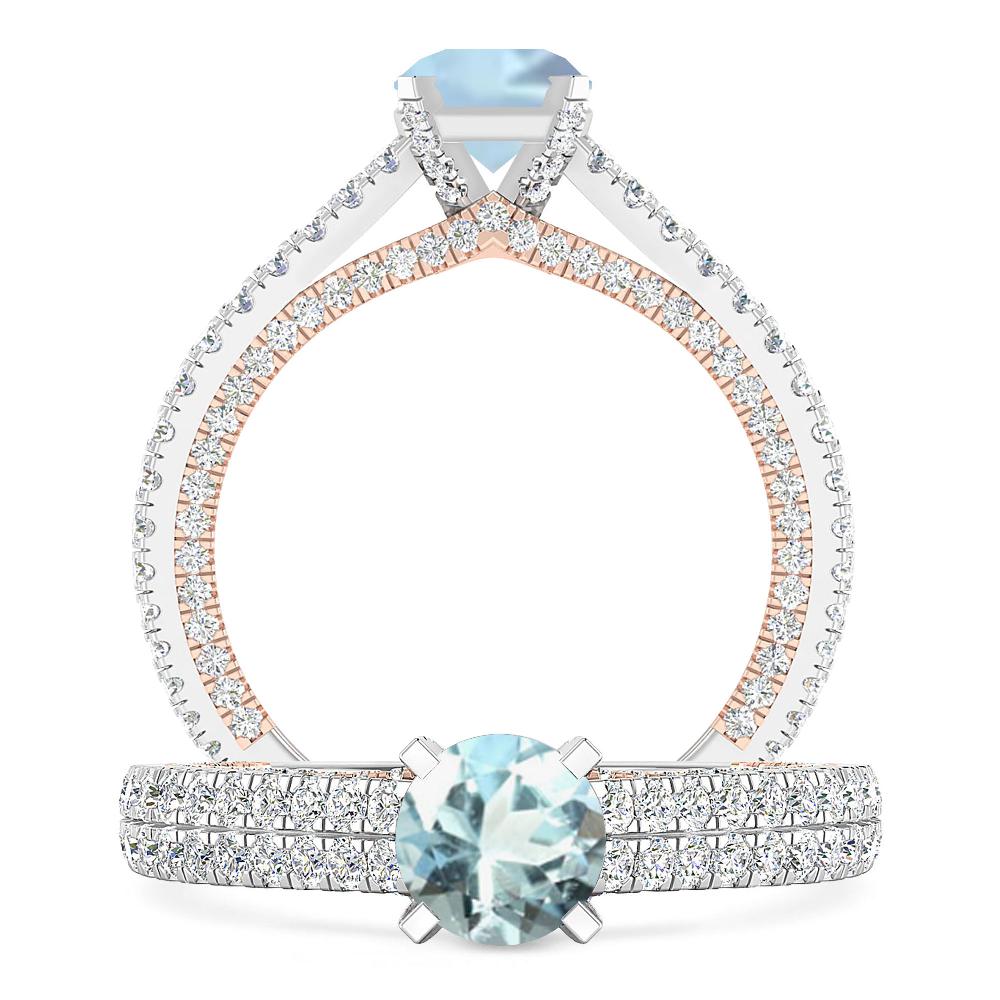 White Gold - Aquamarine