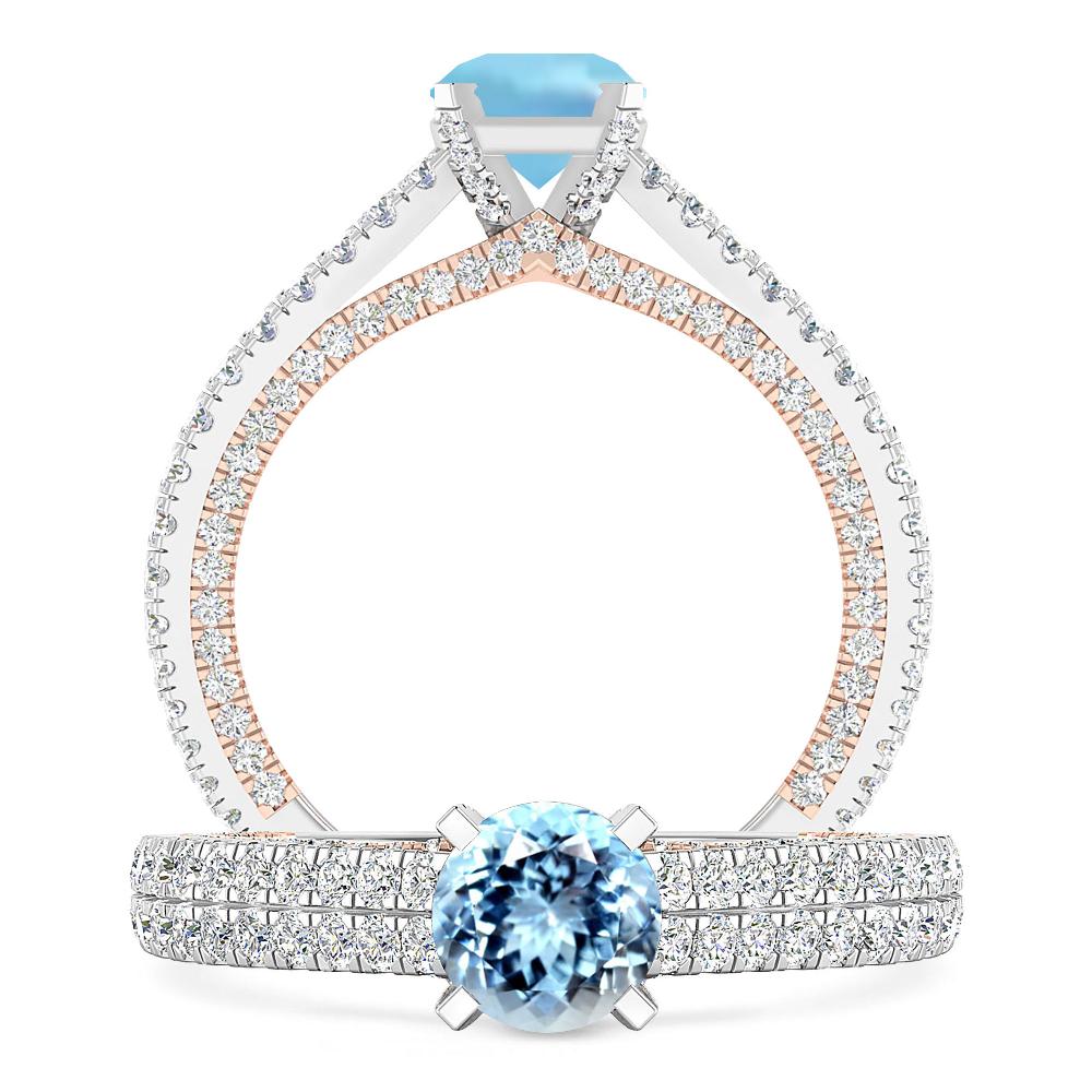 White Gold - Aquamarine