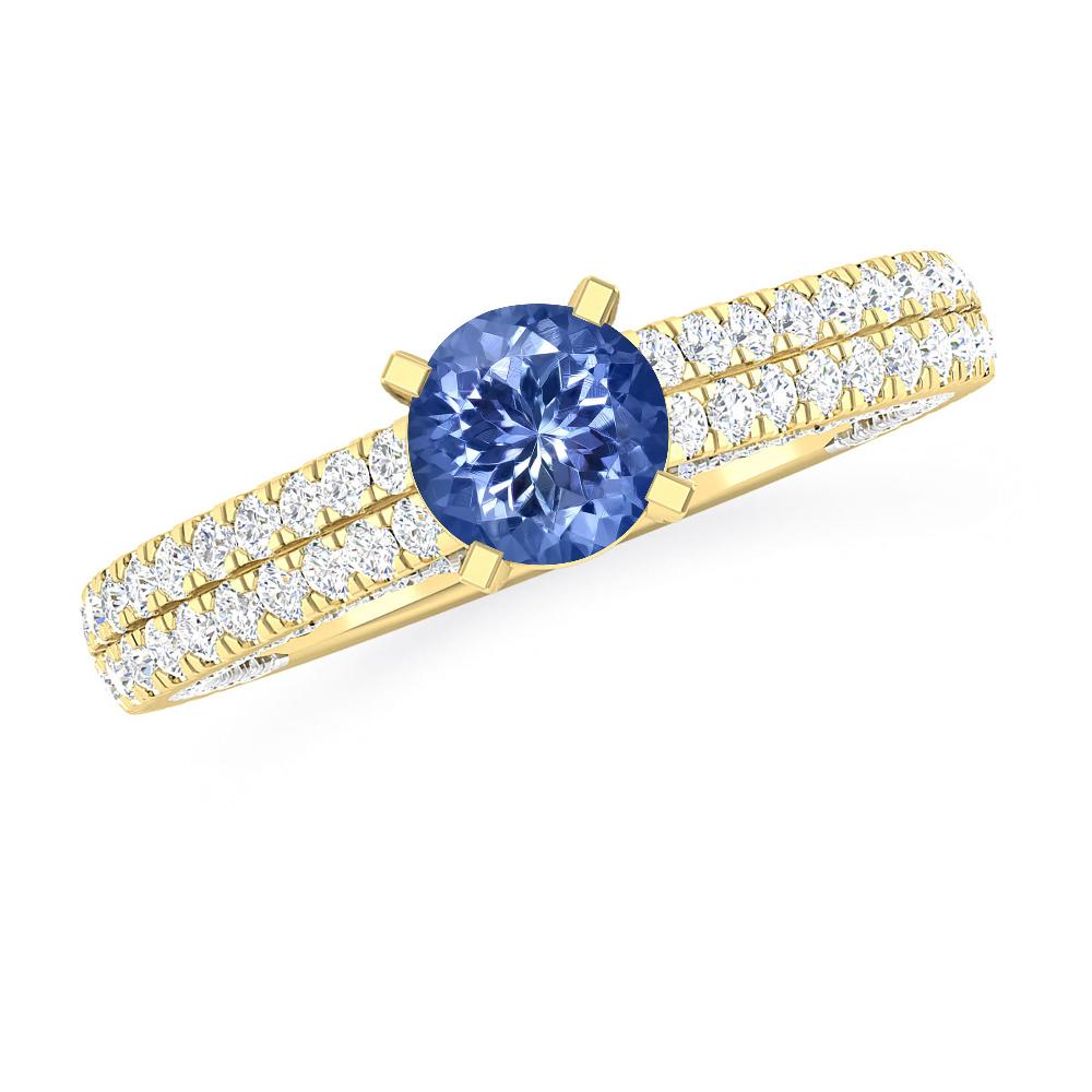 Yellow Gold - Tanzanite