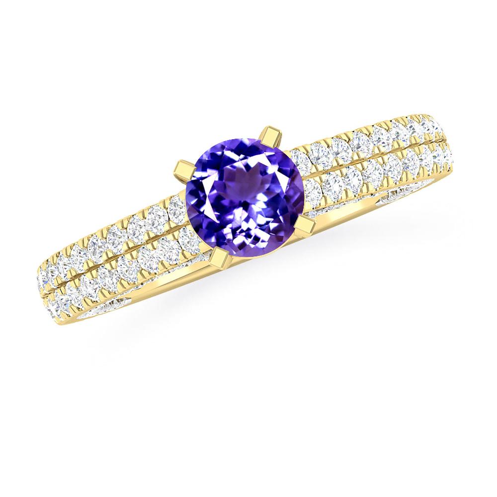 Yellow Gold - Tanzanite