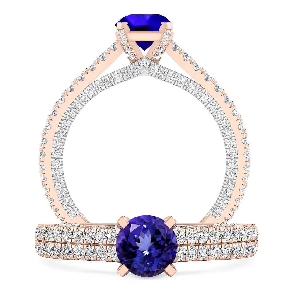 Rose Gold - Tanzanite