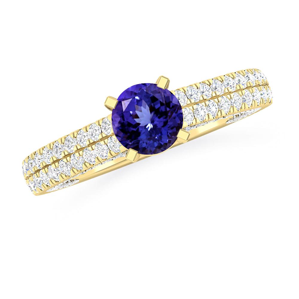 Yellow Gold - Tanzanite