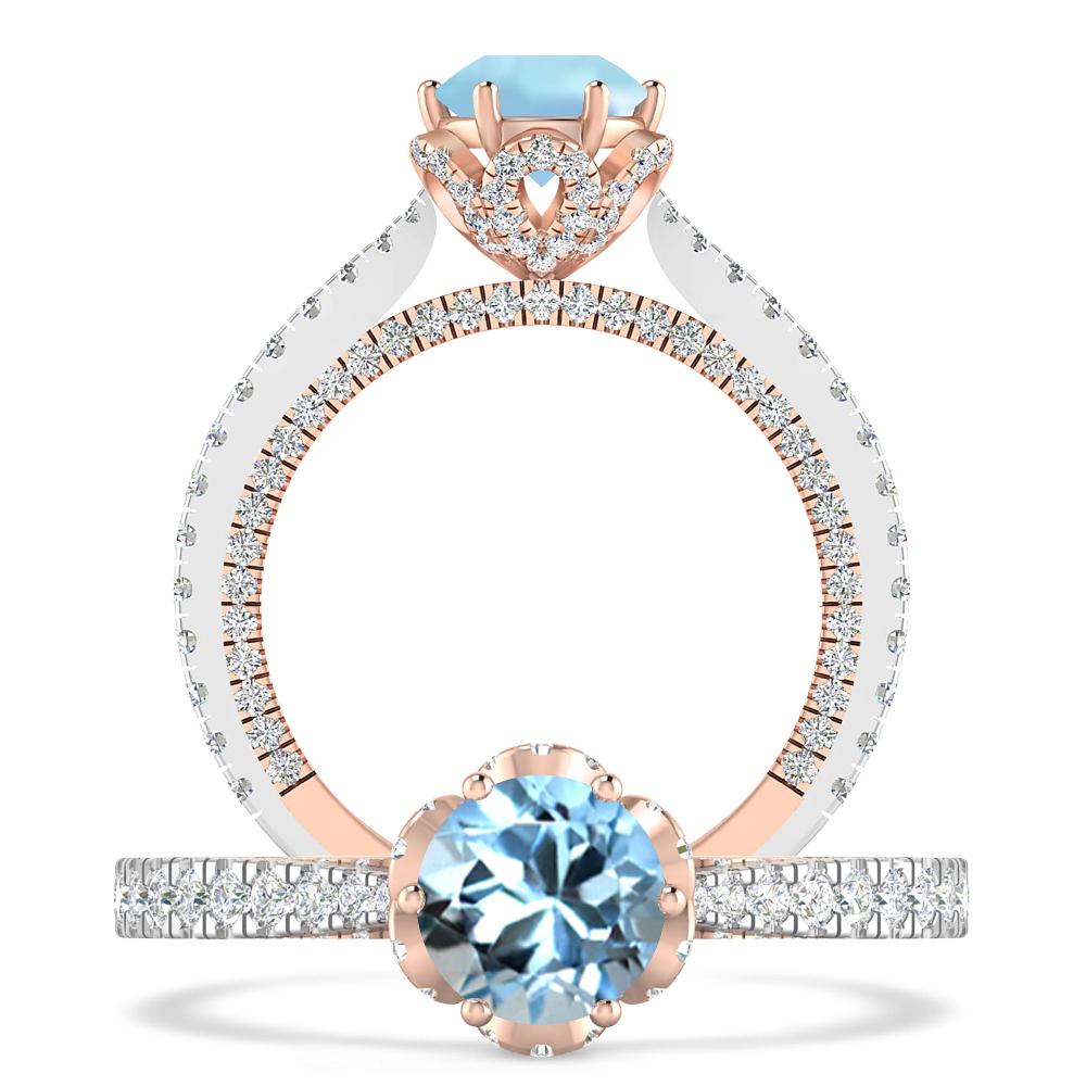 White Gold - Aquamarine