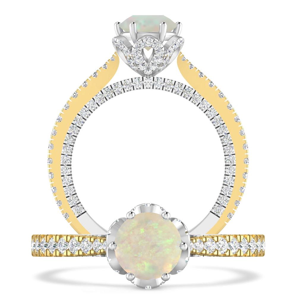 Yellow Gold - Opal