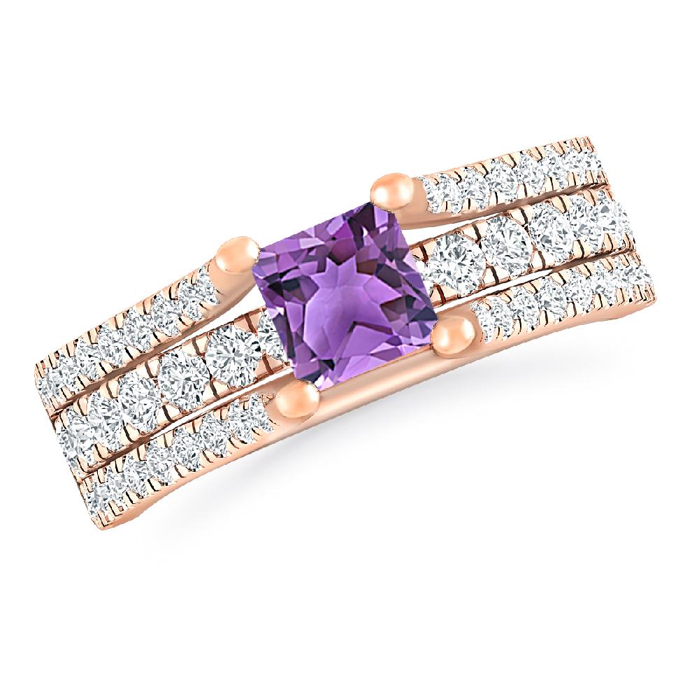 Rose Gold - Amethyst