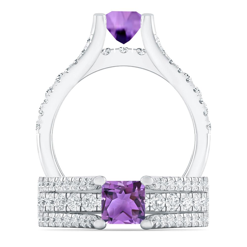 White Gold - Amethyst