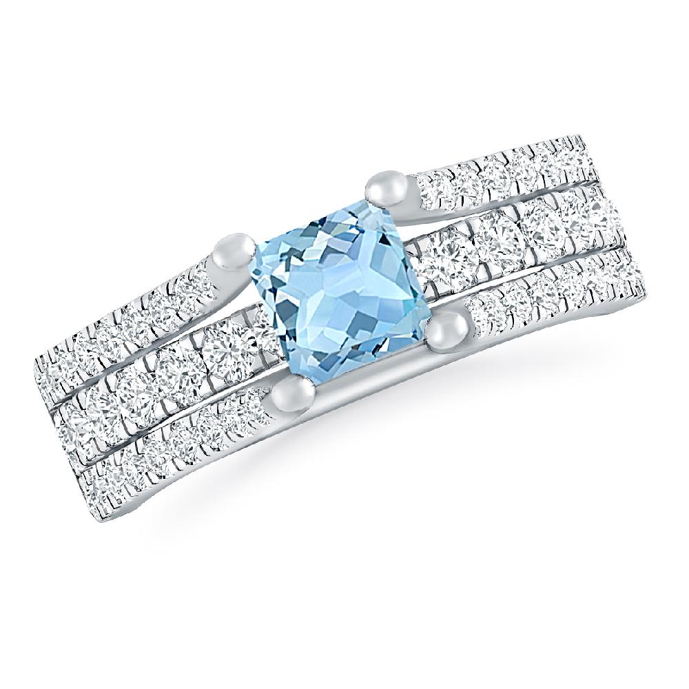 White Gold - Aquamarine