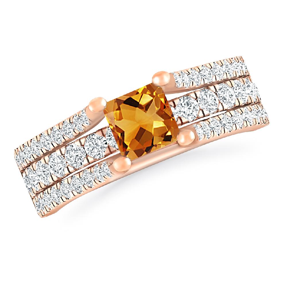 Rose Gold - Citrine