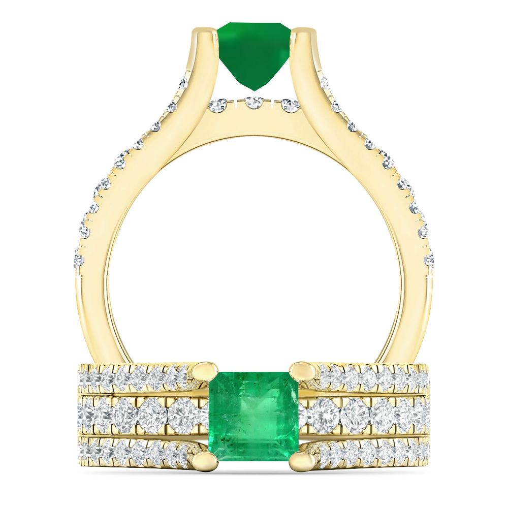 Yellow Gold - Emerald
