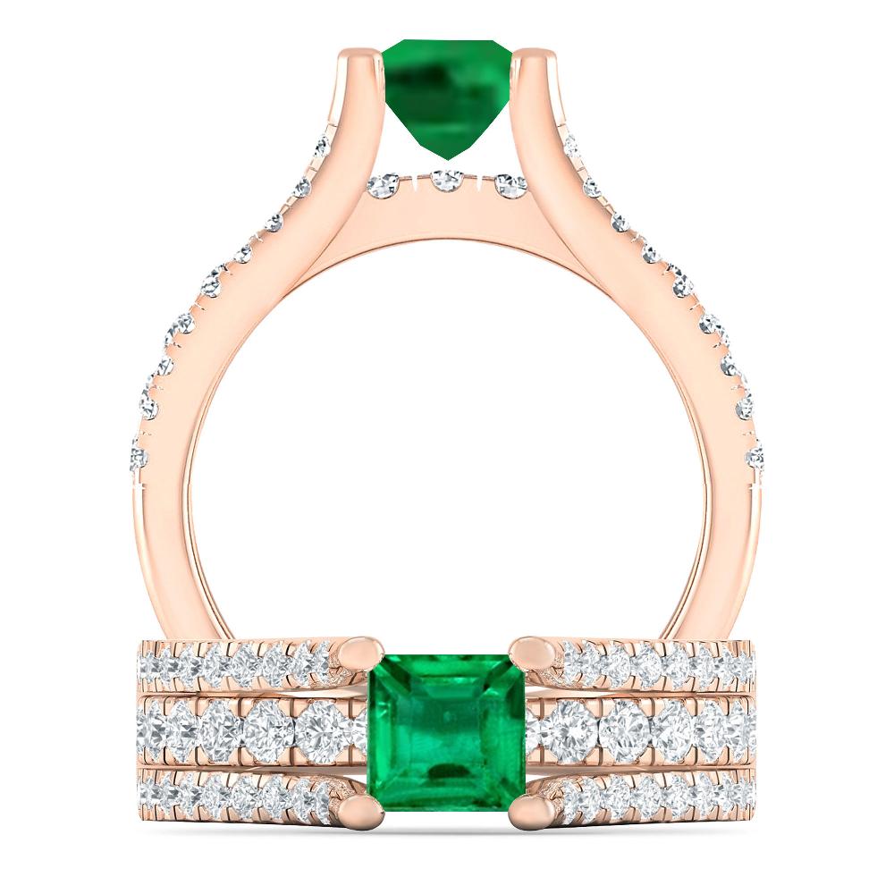 Rose Gold - Emerald