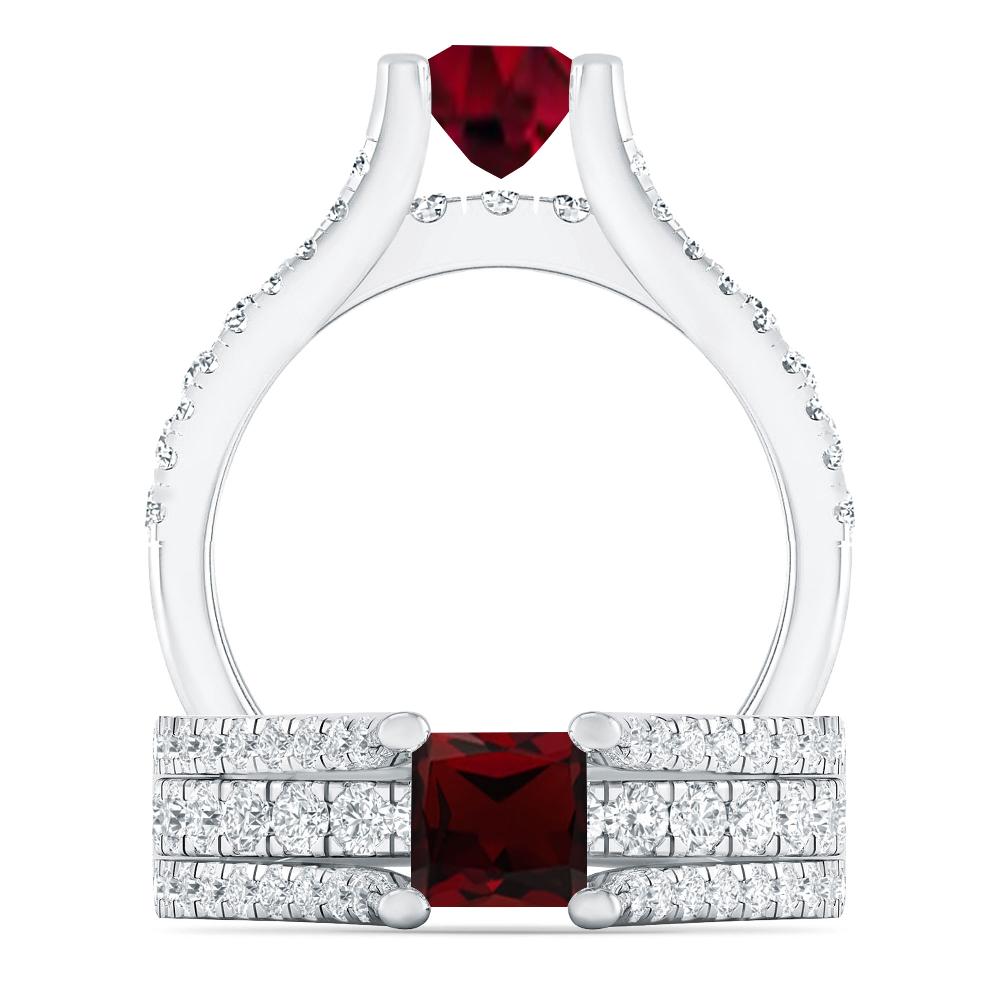 White Gold - Garnet