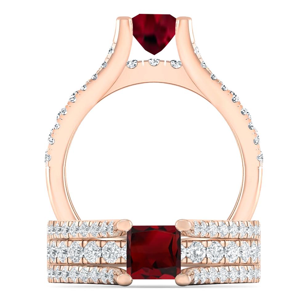 Rose Gold - Garnet