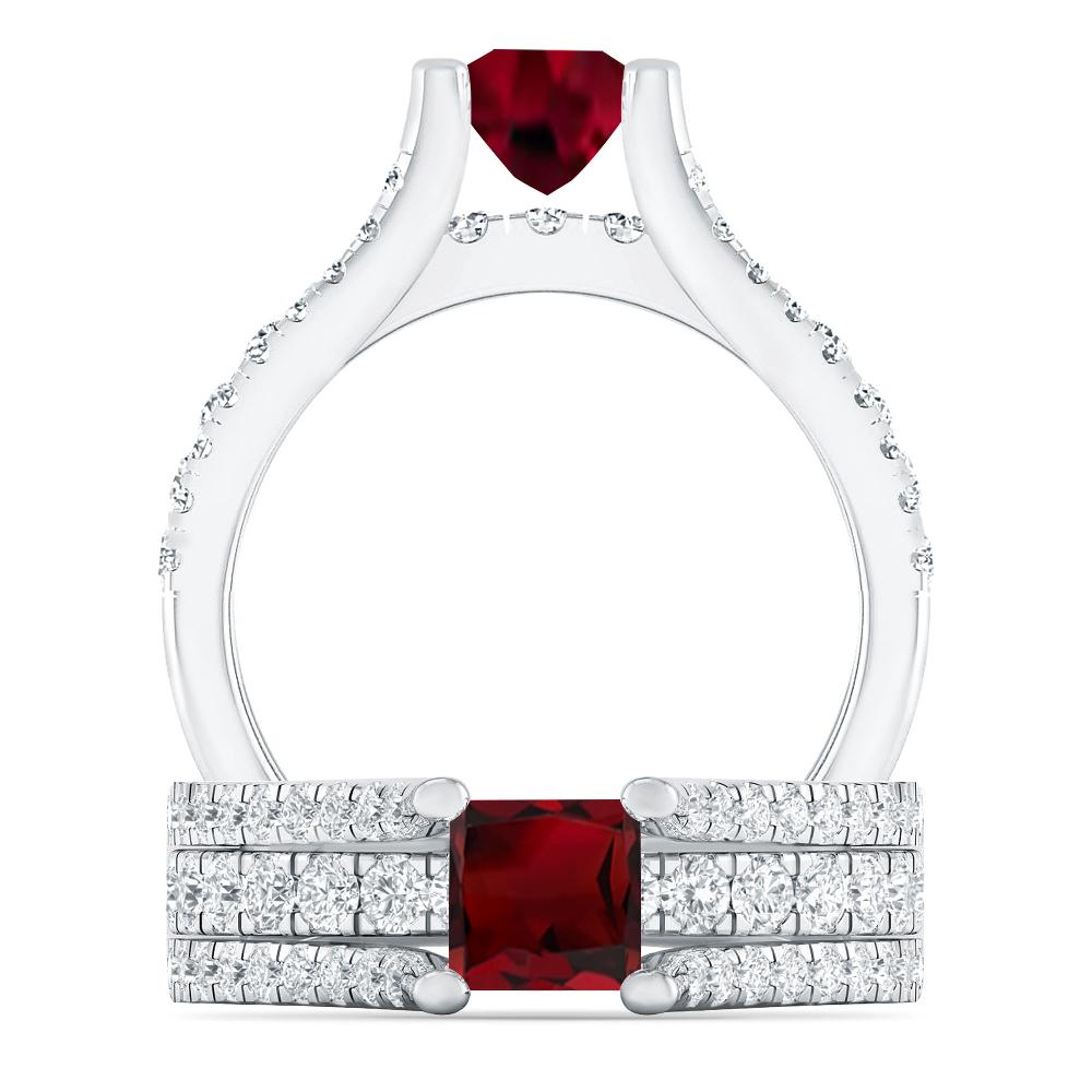White Gold - Garnet