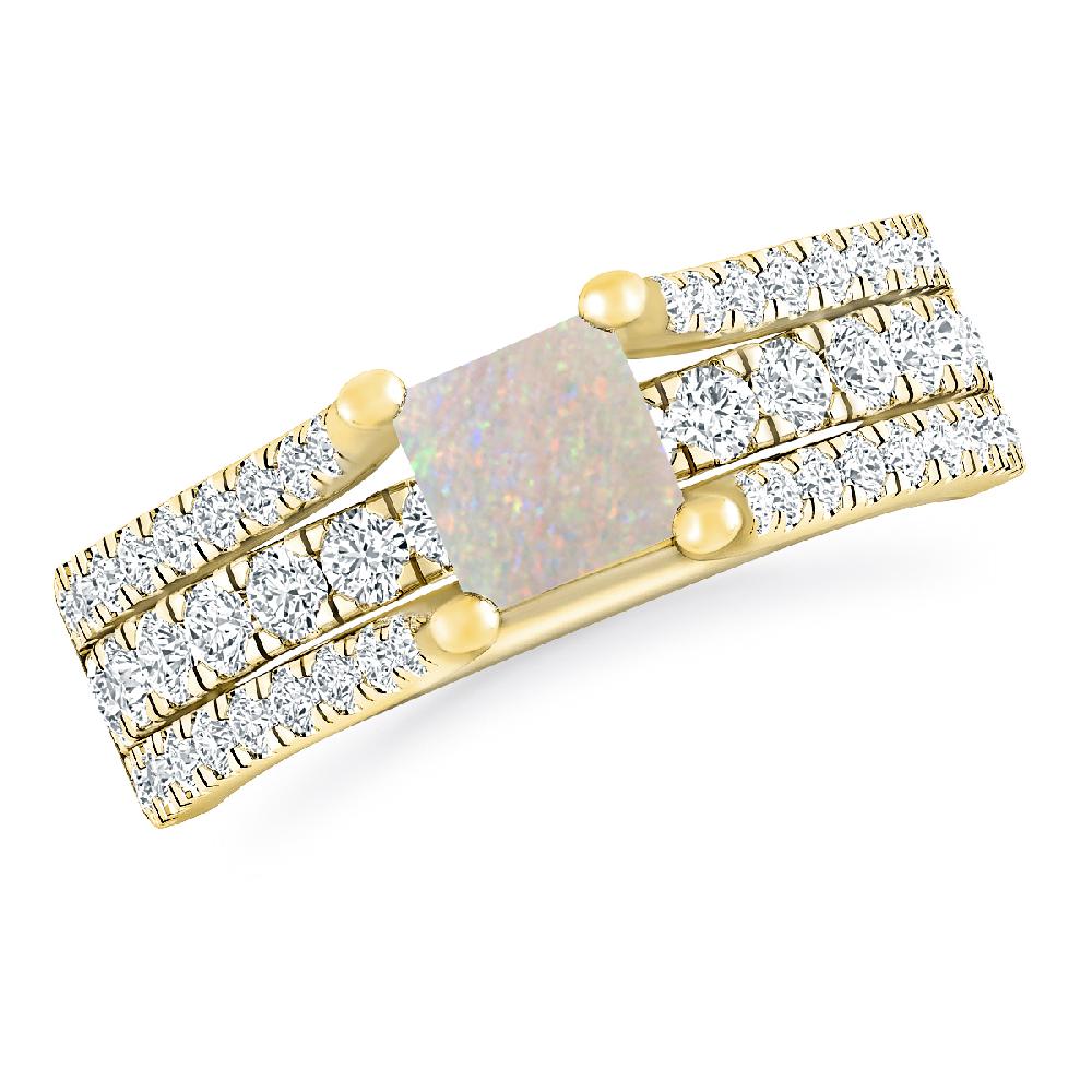 Yellow Gold - Opal
