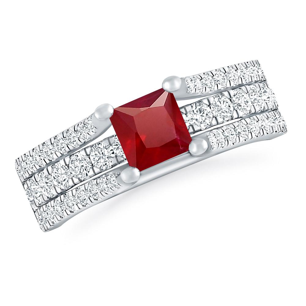 White Gold - Ruby