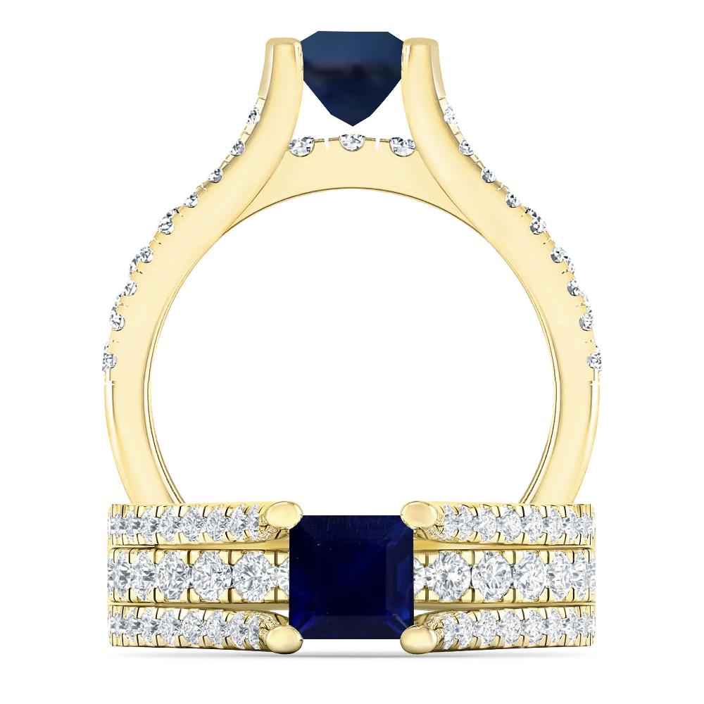 Yellow Gold - Sapphire
