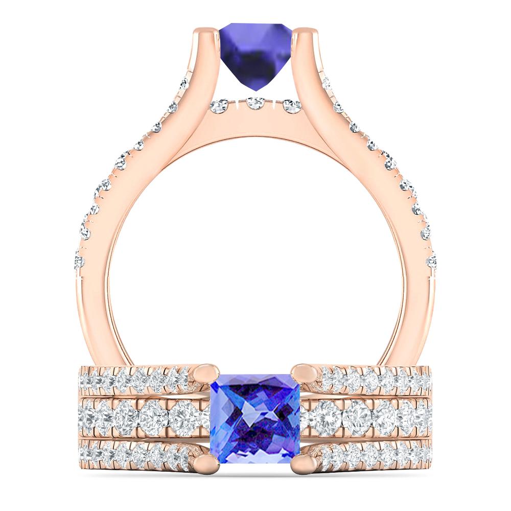 Rose Gold - Tanzanite