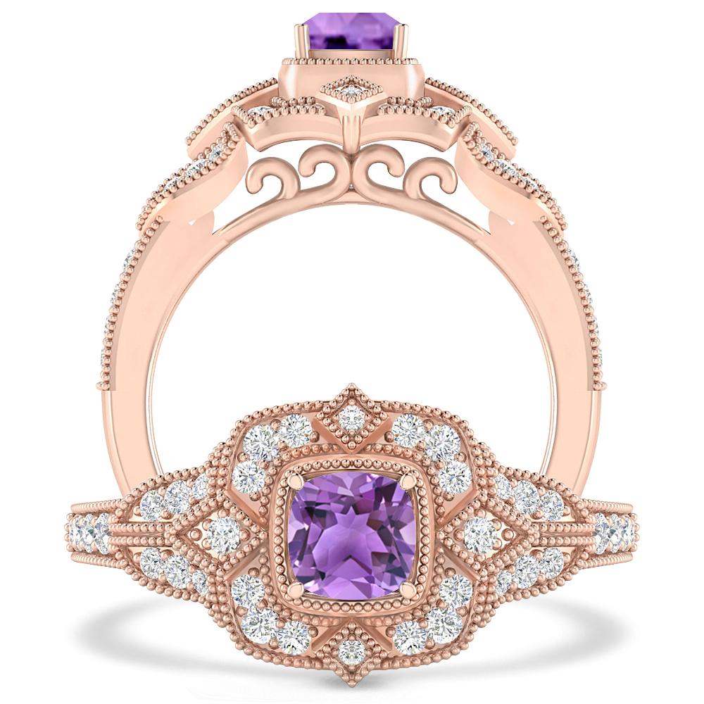 Rose Gold - Amethyst