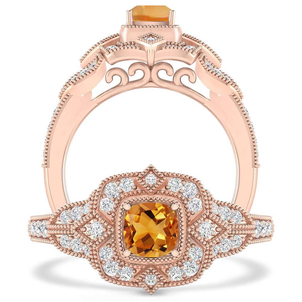 Rose Gold - Citrine