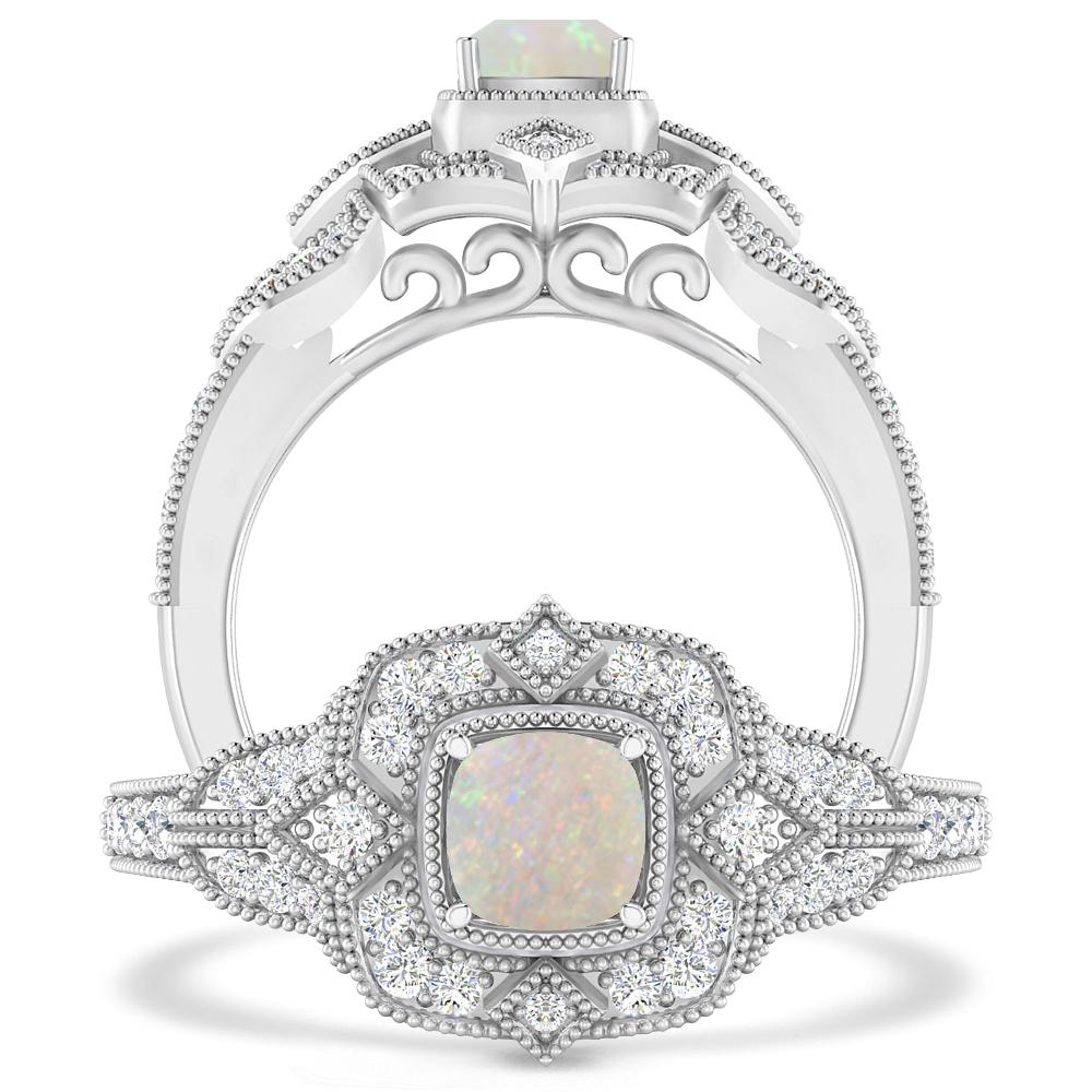 White Gold - Opal