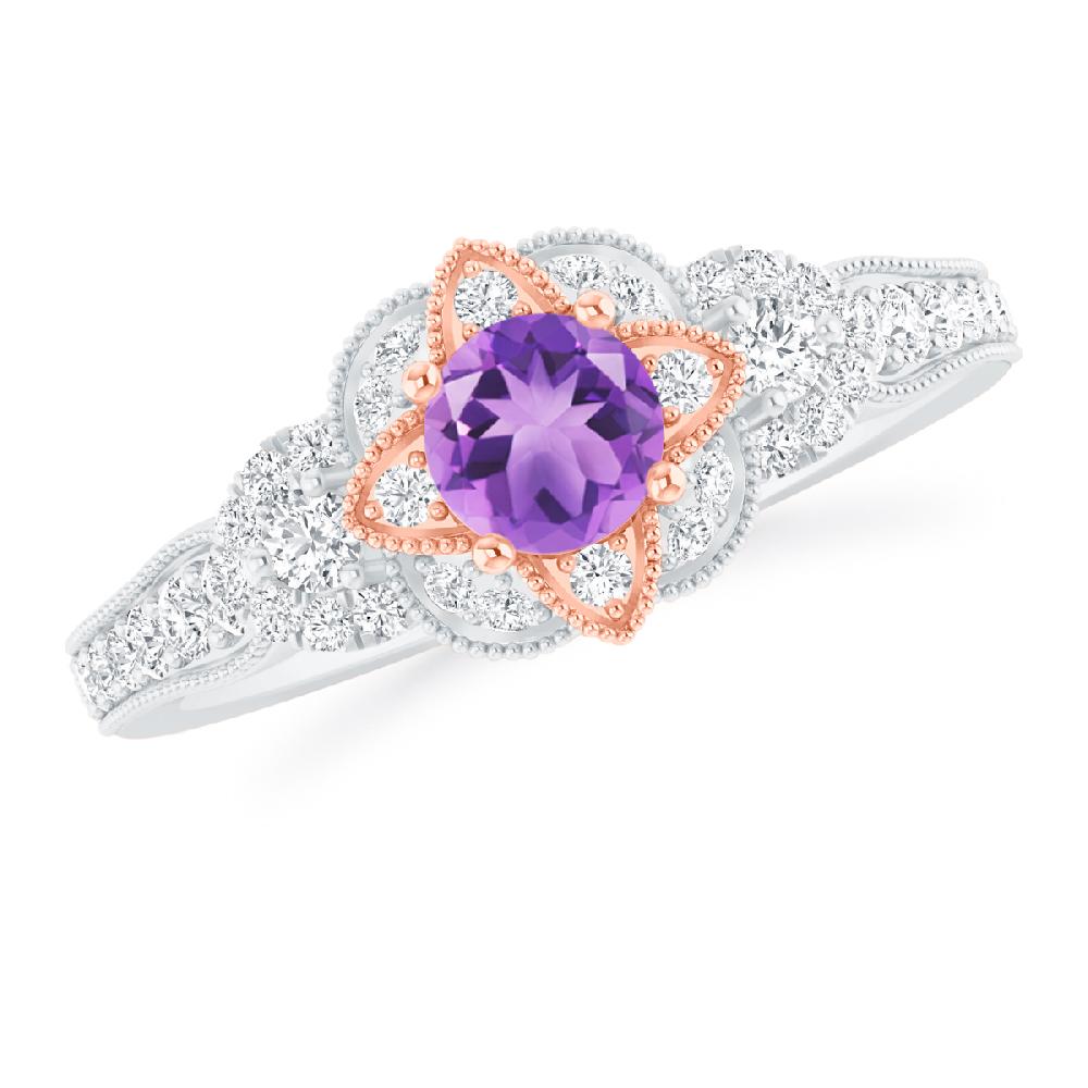 White Gold - Amethyst