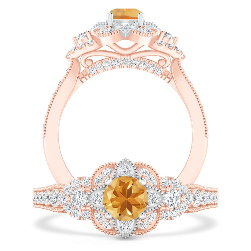 Rose Gold - Citrine